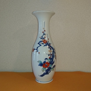 色鍋島　伊万里焼き　花器