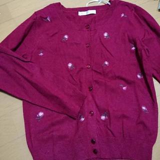 刺繍カーディガン
