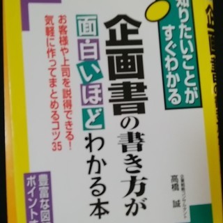 企画書の書き方が面白いほどわかる本