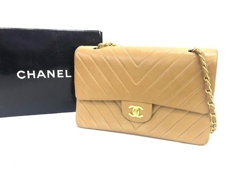 CHANEL シャネル　マトラッセ　チェーンショルダーバッグ　ベージュ　2338207