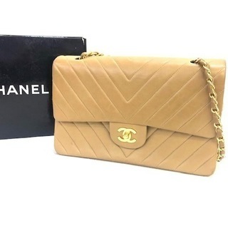 CHANEL シャネル　マトラッセ　チェーンショルダーバッグ　ベージュ　2338207