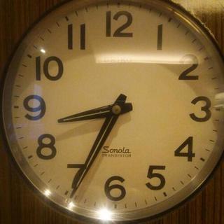 SEIKO セイコーソノーラ トランジスタ掛時計 約50年前の品 動作しませんの画像