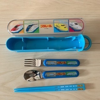 美品プラレール縦型カトラリーセット