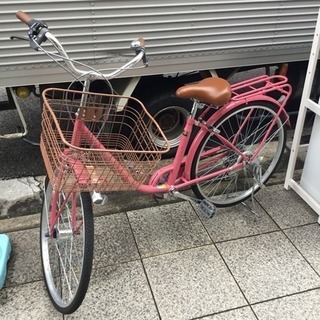 #2194 Valeriano　26インチ　ピンク　ギア付き　自...