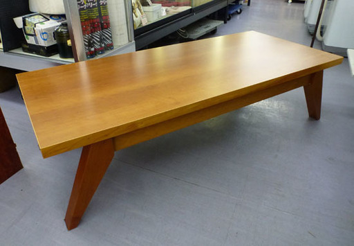 PayPay可 【手稲リサイクル】ウニコ コモド ローテーブル 廃盤 チェリー材