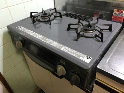 2口コンロ 魚焼きグリル付き Rinnai 美品