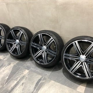 WALD20インチタイヤ付アルミホイール200系ハイエース、REGIUSACE、バン用