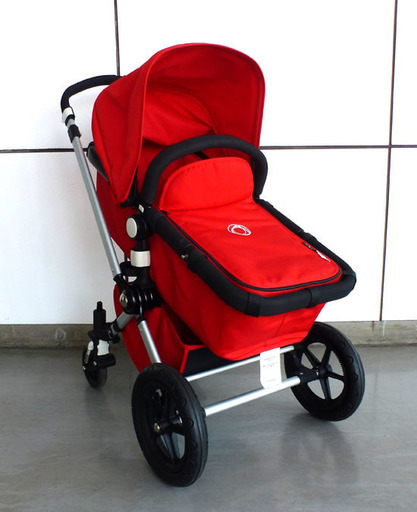 PayPay可 【手稲リサイクル】Bugaboo カメレオン ベビーカー キャリーコット 赤