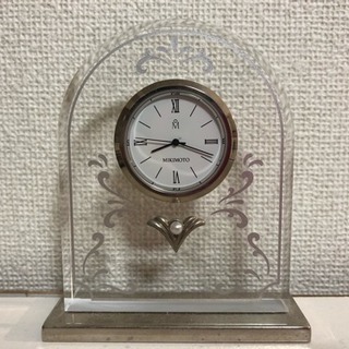 【箱、取扱説明書付きほぼ新品】ミキモト置き時計の画像