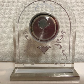 【箱、取扱説明書付きほぼ新品】ミキモト置き時計の画像