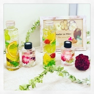 ハーバリウムレッスンの画像