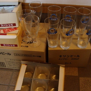 ☆★新品・未使用品　非売品　昭和レトロ　サントリー　キリン　グラ...