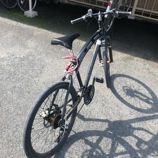 中古の自転車、簡易ライト、鍵付き