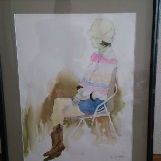 額縁と水彩画