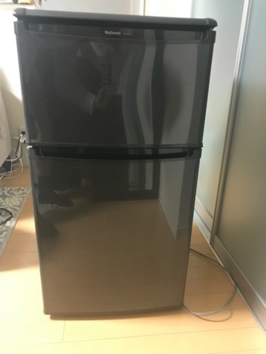 【美品】2ドア冷蔵庫 ブラック