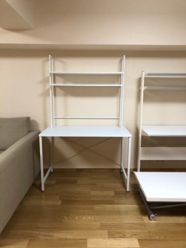 ※取引終了※ デスク 上置き棚付き ユーズド美品