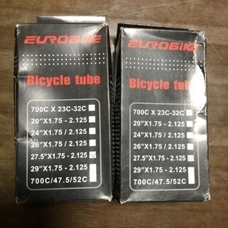 27.5サイズの新品タイヤチューブ
