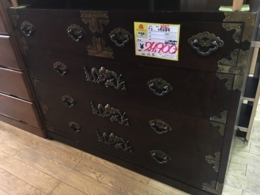 6/25　値下げ　和風4段箪笥 チェスト レトロ