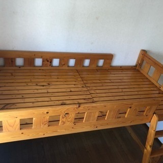 カントリー調ロフトベッドの画像