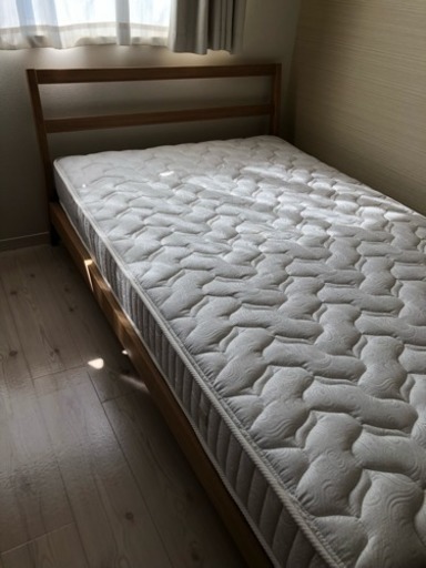 無印良品 タモ材 ベッド Musterring マットレス セット