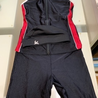大人用競泳水着  3点セット（上下、帽子）