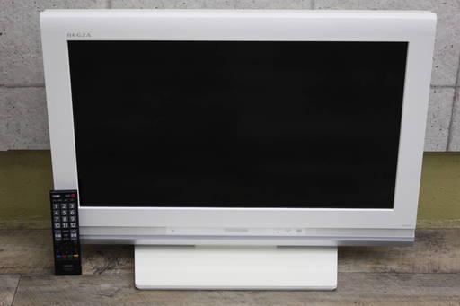 412)東芝TOSHIBA 液晶テレビ レグザ REGZA 26A9000 2009年製 26V型 白 ホワイト リモコン付き
