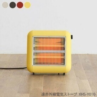 ※取引終了※ ±0 電気ストーブ 日本製 ほぼ未使用美品 イエロー