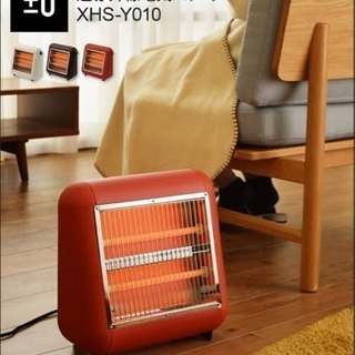 ※取引終了※ ±0 電気ストーブ 日本製 ほぼ未使用美品 レッド