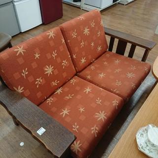 カリモク 二人掛けソファー