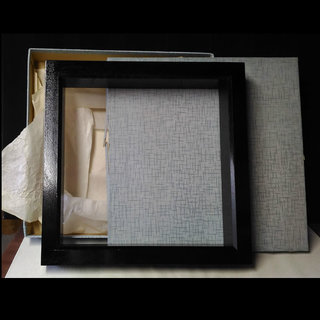 【取引中】炉縁 木製 漆塗 紙箱入り 未使用品 茶道具 a419