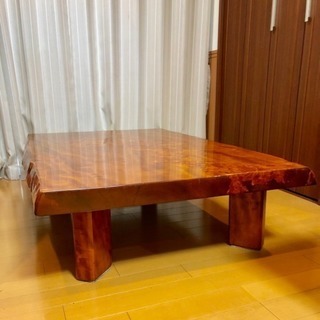 美品！無垢一枚板 和テーブル 値段応相談の画像