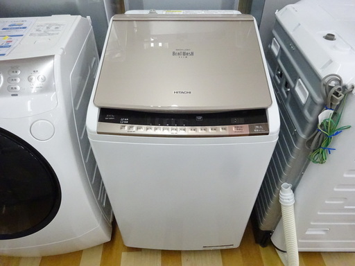 安心の１年保証付！2016年製HITACHIの8.0kg縦型洗濯乾燥機【トレファク　岸和田】