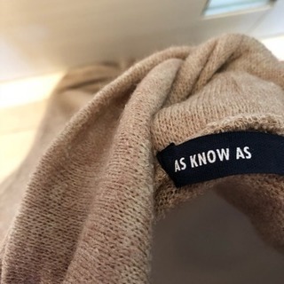 AS KNOW AS ニットワンピースの画像