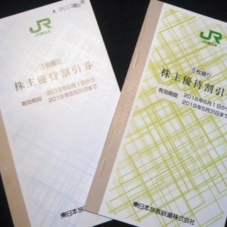 送料無料*：(整2) ＪＲ東日本 株主優待割引券 ２枚