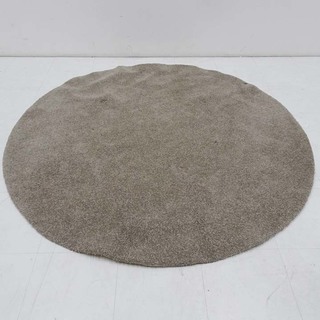 展示品　美品 ラグ カーペット 円形 茶系 モカブラウン 160...