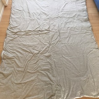 羊毛掛け布団(シングル, ベージュ色カバー付き)