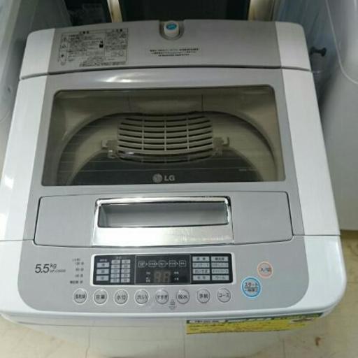 (会員登録で10%OFF)LG 全自動洗濯機5.5kg 2011年製 WF-C55SW  高く買取るゾウ中間店