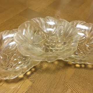 ガラス小皿（模様）　3枚セット