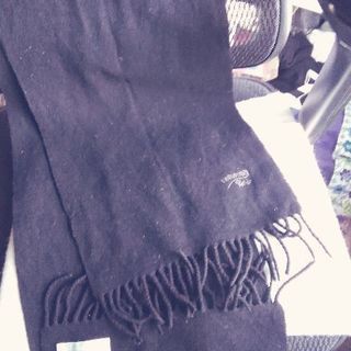 マフラー　黒