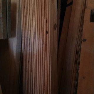 檜無垢材の羽目板の画像