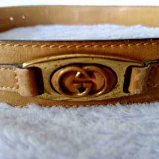 ★レア　ヴィンテージ　GUCCI　グッチ　レザー　ベルトの画像