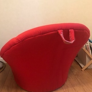 [再開！]赤い1人がけソファーの画像