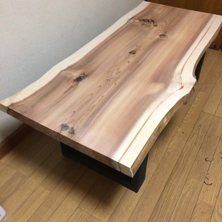 大幅値下げ☆天然 一枚板ダイニングテーブル 近場お届け無料☆の画像