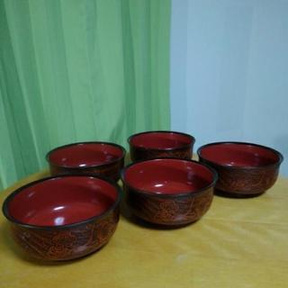 値下げです。梅の器　軽いプラ製品　5個セット