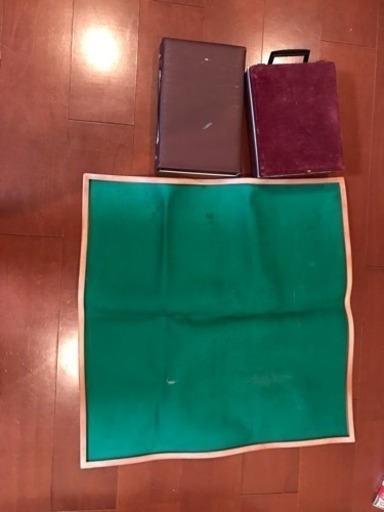麻雀牌とマット