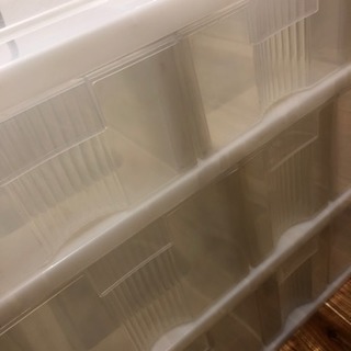 お取り引き中です！クリア 引き出し収納ケースの画像