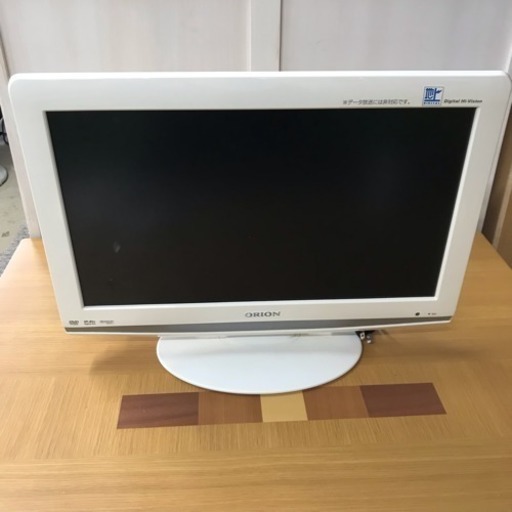 オリオン 19インチ DVD内蔵型 液晶テレビ リモコンなし