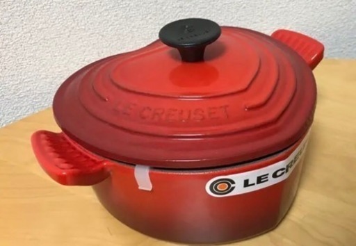 【未使用＊美品】ル・クルーゼ＊ハート形鍋 1.9ℓ