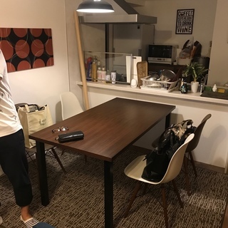 【値下】お洒落なダイニングテーブルセット（150cm✕80cm）...