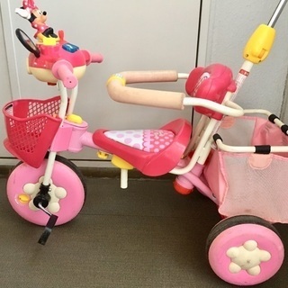 おしゃべりカーゴトライク ミニー 三輪車 手押しの画像